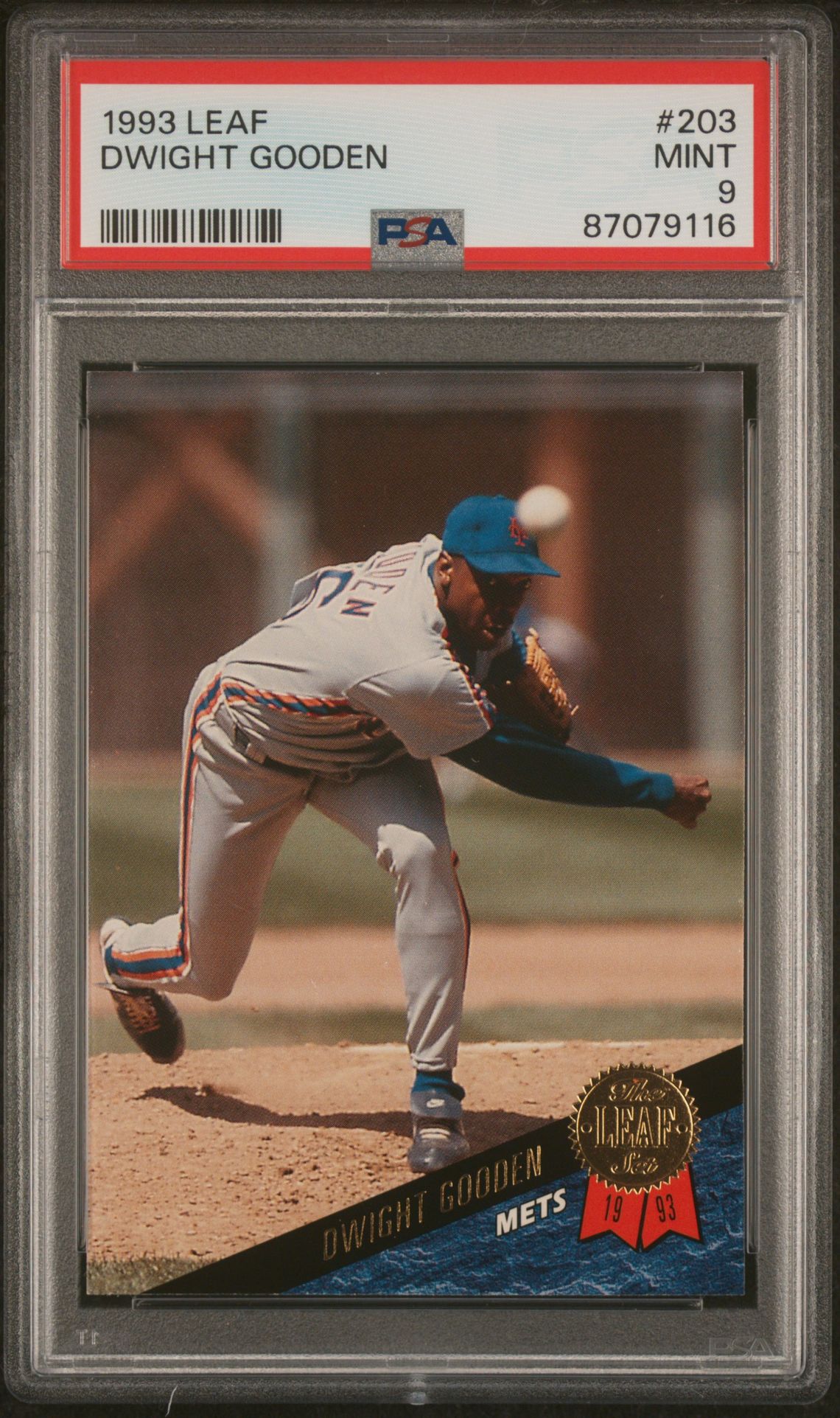 1993 Leaf LEAF #203 Dwight Gooden front