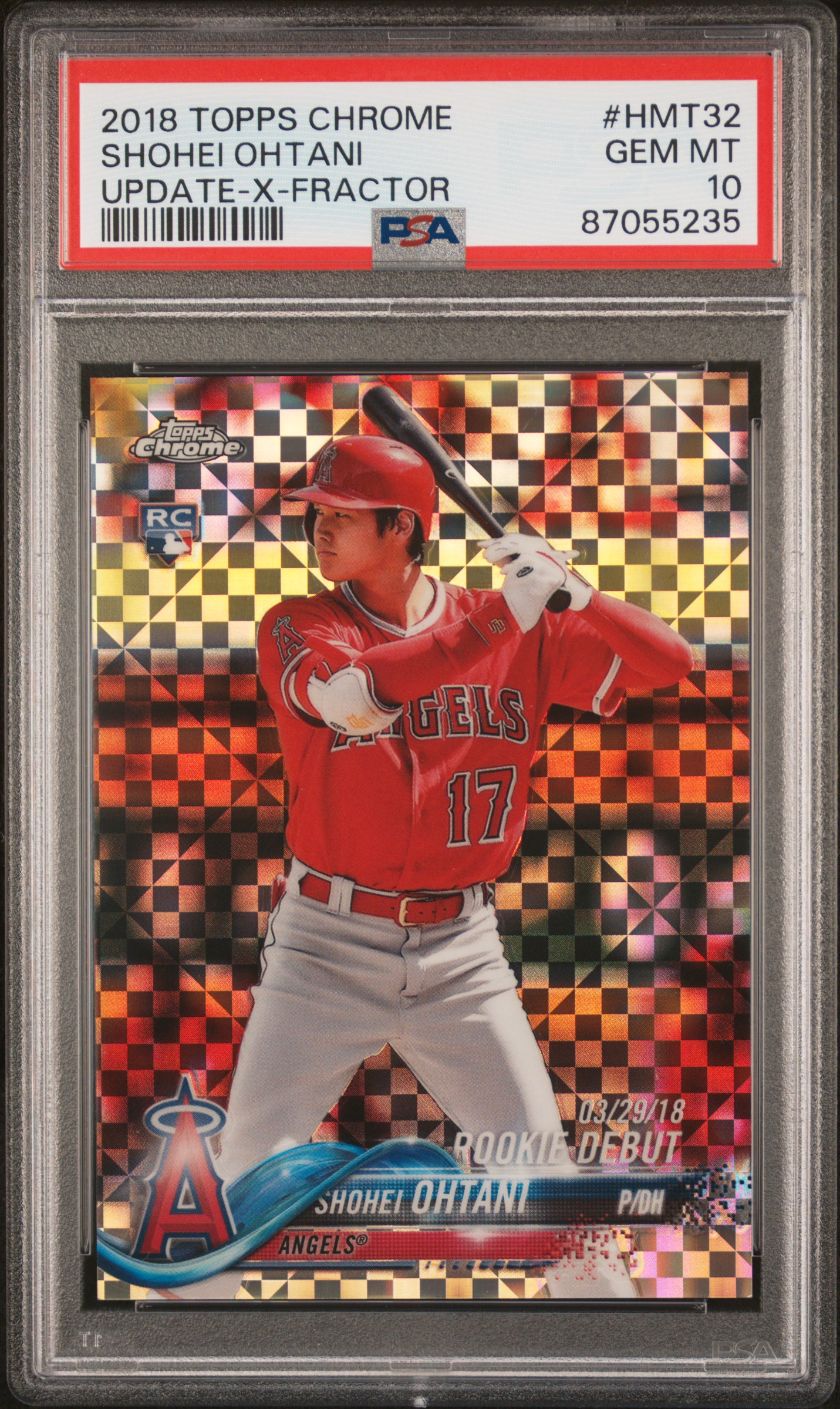 99枚限定RC】2018 Topps Chrome Update X-fractors Rookie 大谷翔平