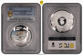 2023 $5 Twelve Apostles Domed Colorized PR69DCAM