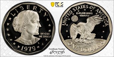 1979-S SBA$1 Type 2 PR70DCAM