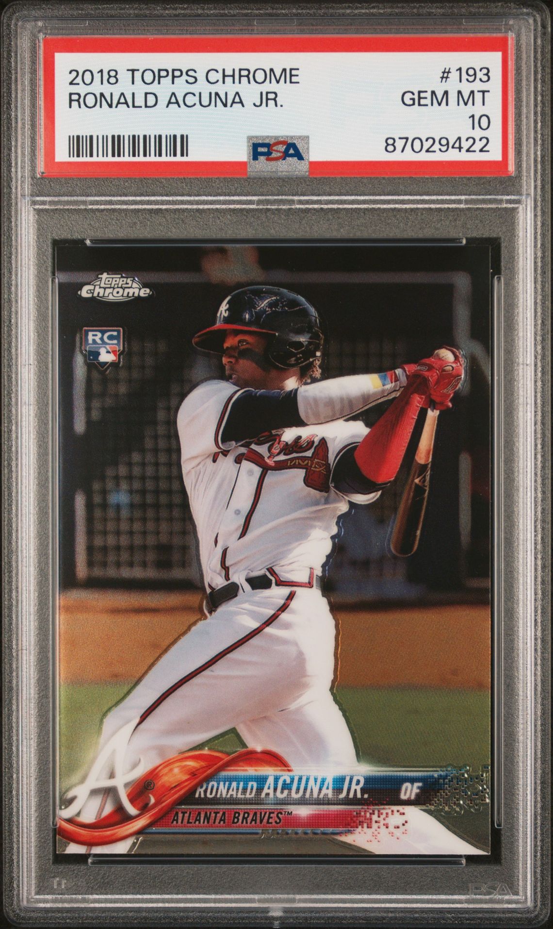 2018 Topps TOPPS CHROME #193 Ronald Acuna Jr. front