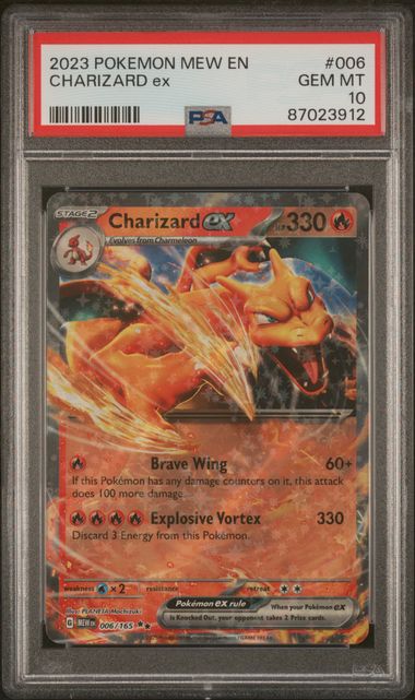 2023 Pokemon Mew En-151 006 Charizard Ex – PSA GEM MT 10 on