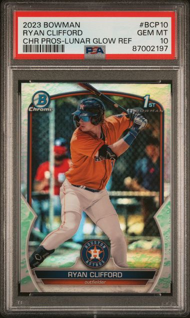 2023 Bowman Bowman Chrome #BCP10 Ryan Clifforrd front