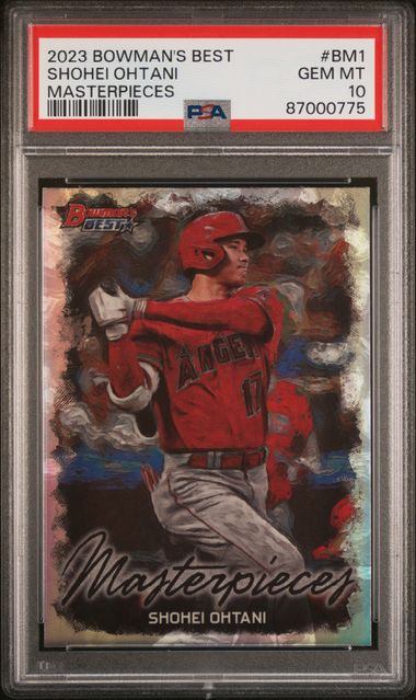2023 Bowman's Best Bowman Masterpieces Shohei Ohtani #Bm1 Gem Mt 10 front