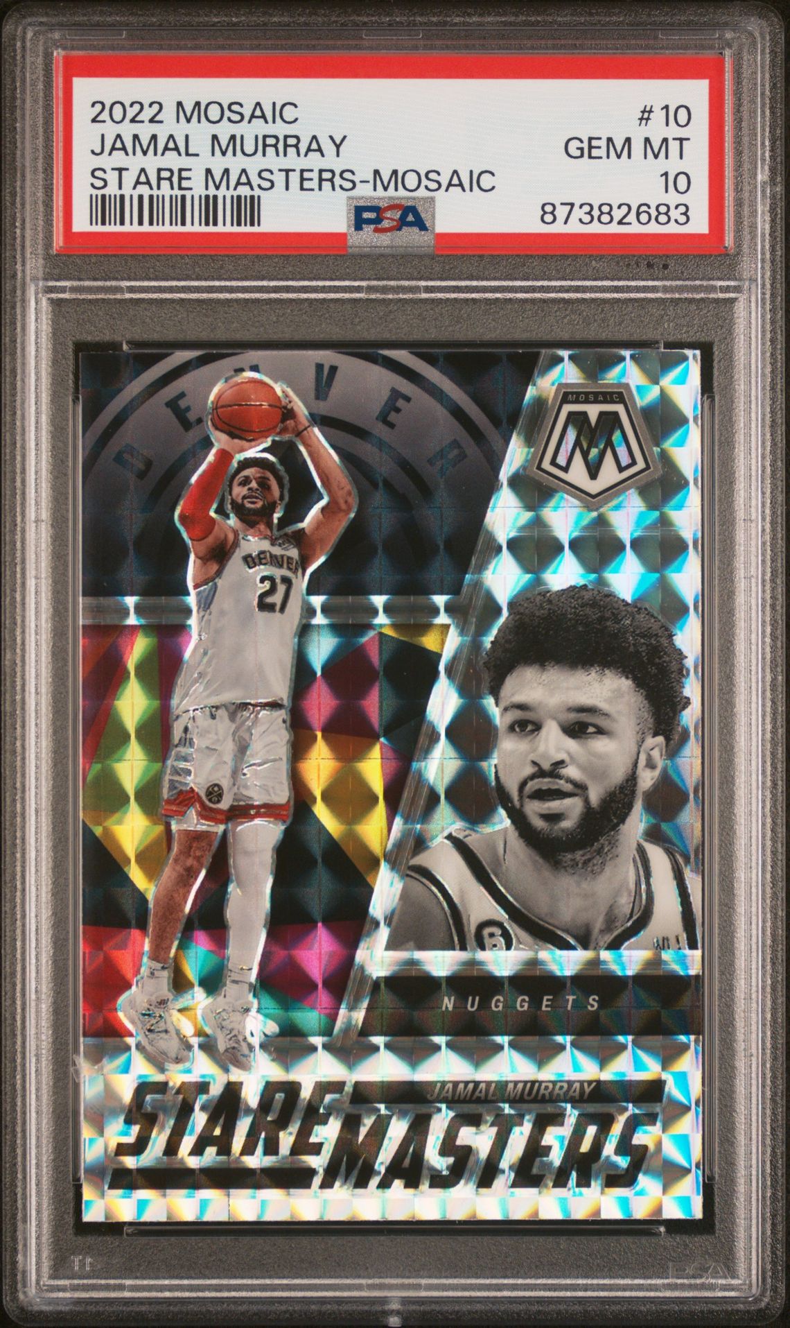 2022 Panini PANINI MOSAIC STARE MASTERS MOSAIC #10 Jamal Murray front