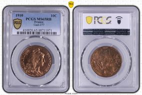 1910 10C Gad-277 MS65RB