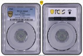 1943 10C Gad-291 Petit module F-142 MS65