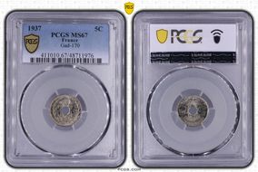 1937 5C Gad-170 F-122 MS67