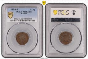 1869-BB 2 Lep MS62BN
