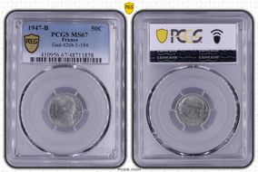 1947-B 50C Gad-426b F-194 MS67