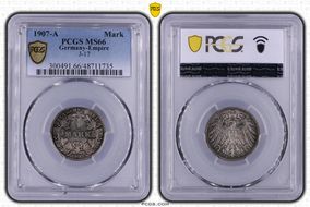 1907-A Mark J-17 MS66