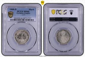 1908-D Mark J-17 MS66