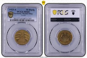 1923-A 50 Rtpfg J-310 MS65
