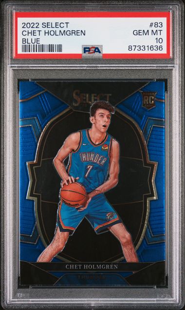 2022 Panini Select Blue #83 Chet Holmgren front