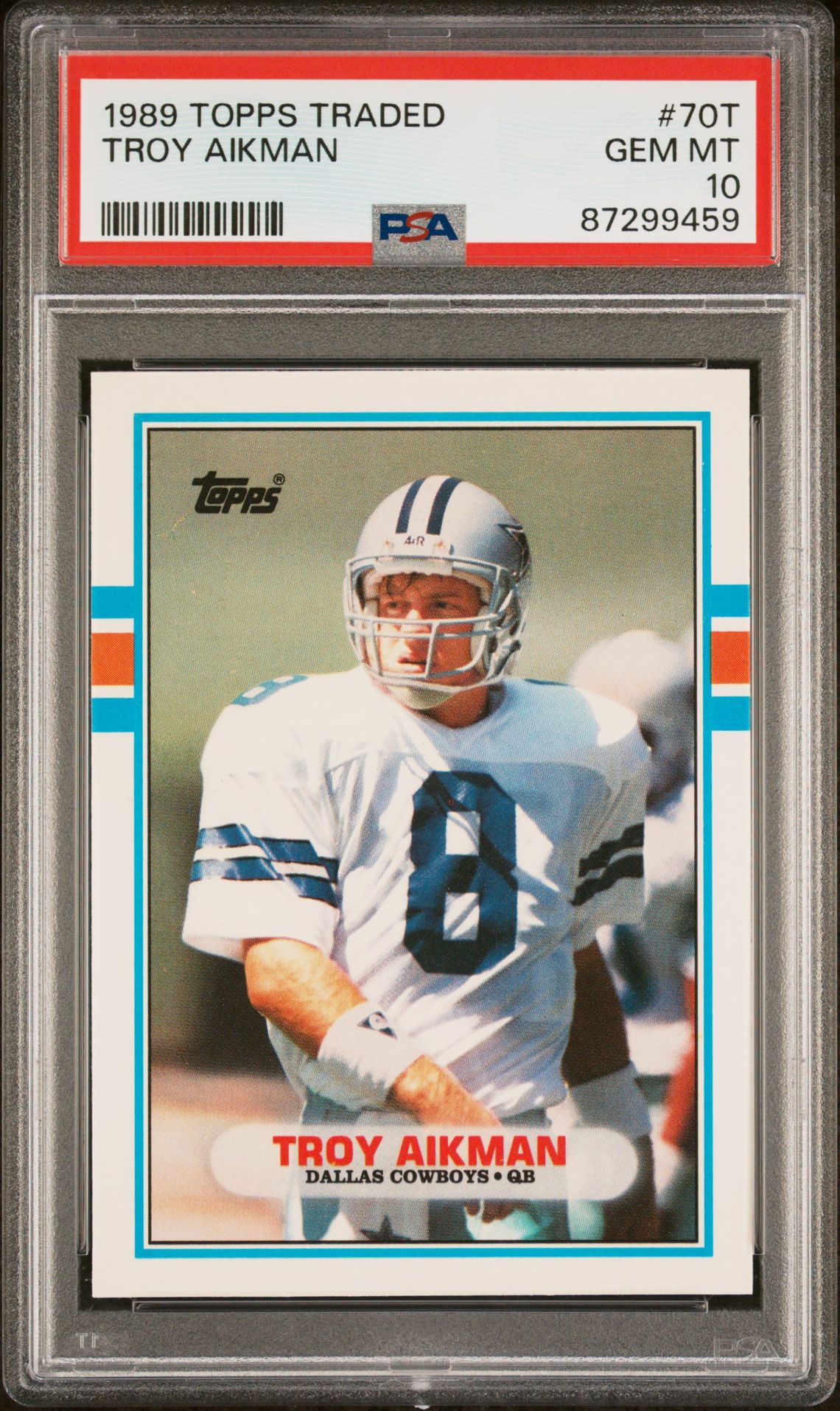 1989 Topps TOPPS TRADED #70T Troy Aikman front