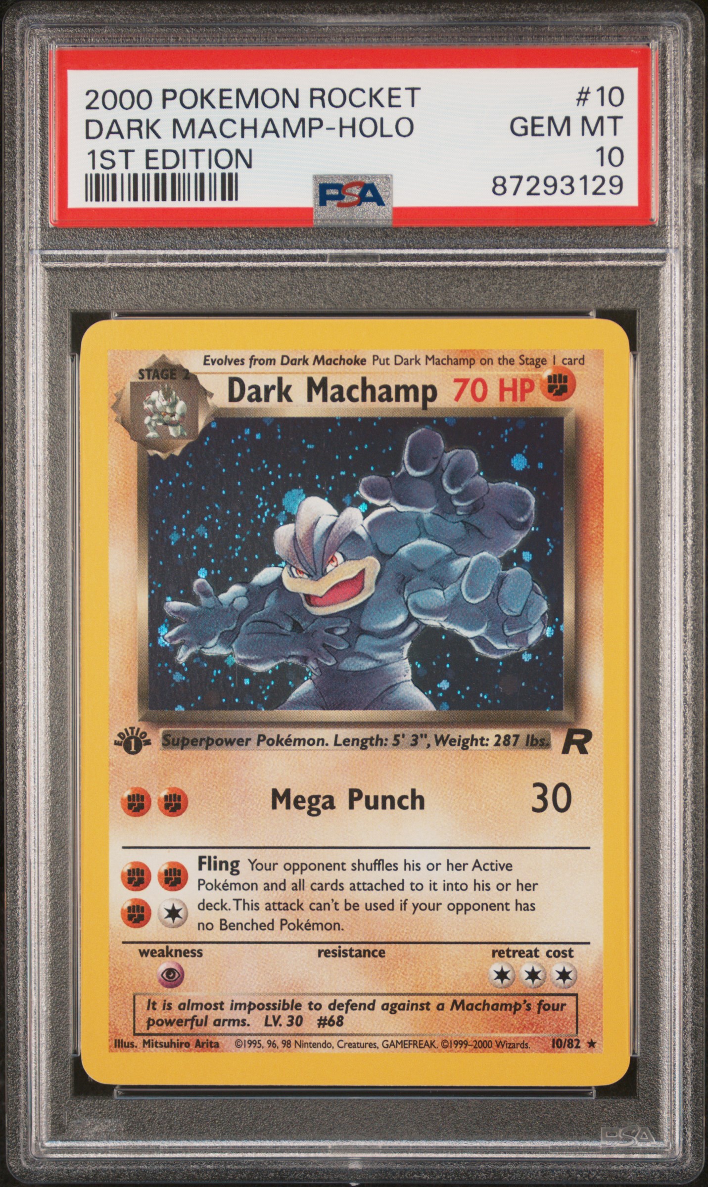 pokemon black and white tcg cards MACHAMP 1ST EDITION SHADOWLESS PSA 8 – Derpy Cards main image 0