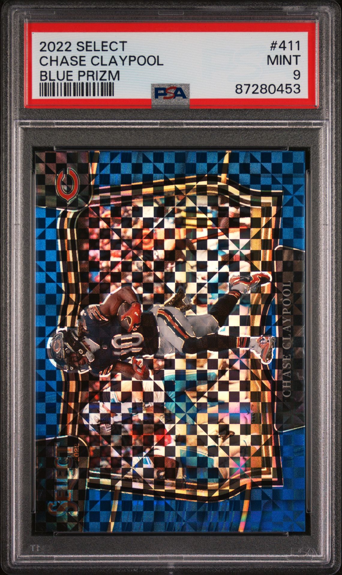 2022 Panini PANINI SELECT BLUE PRIZM #411 Chase Claypool front