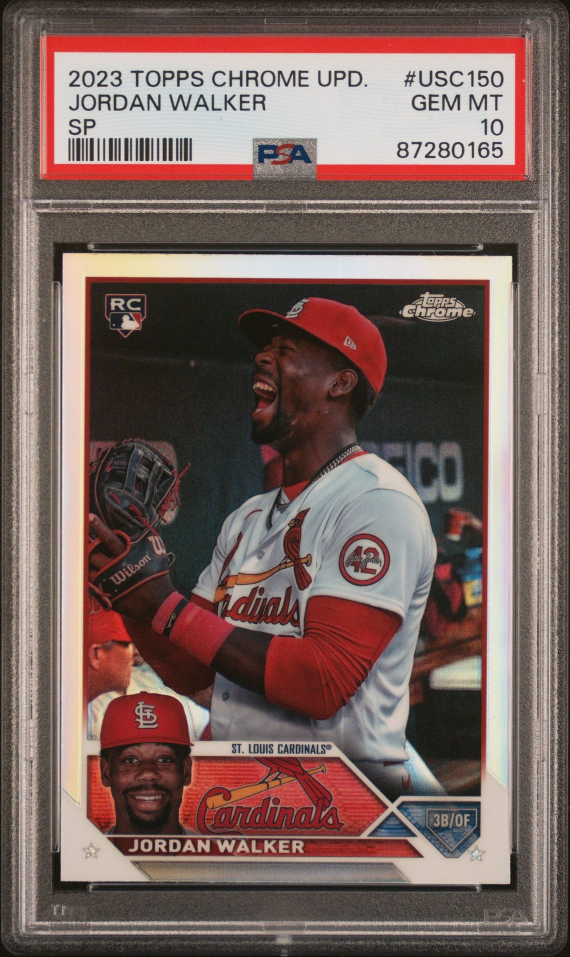 2023 Topps Chrome TOPPS CHROME UPDATE SP #USC150 Jordan Walker front