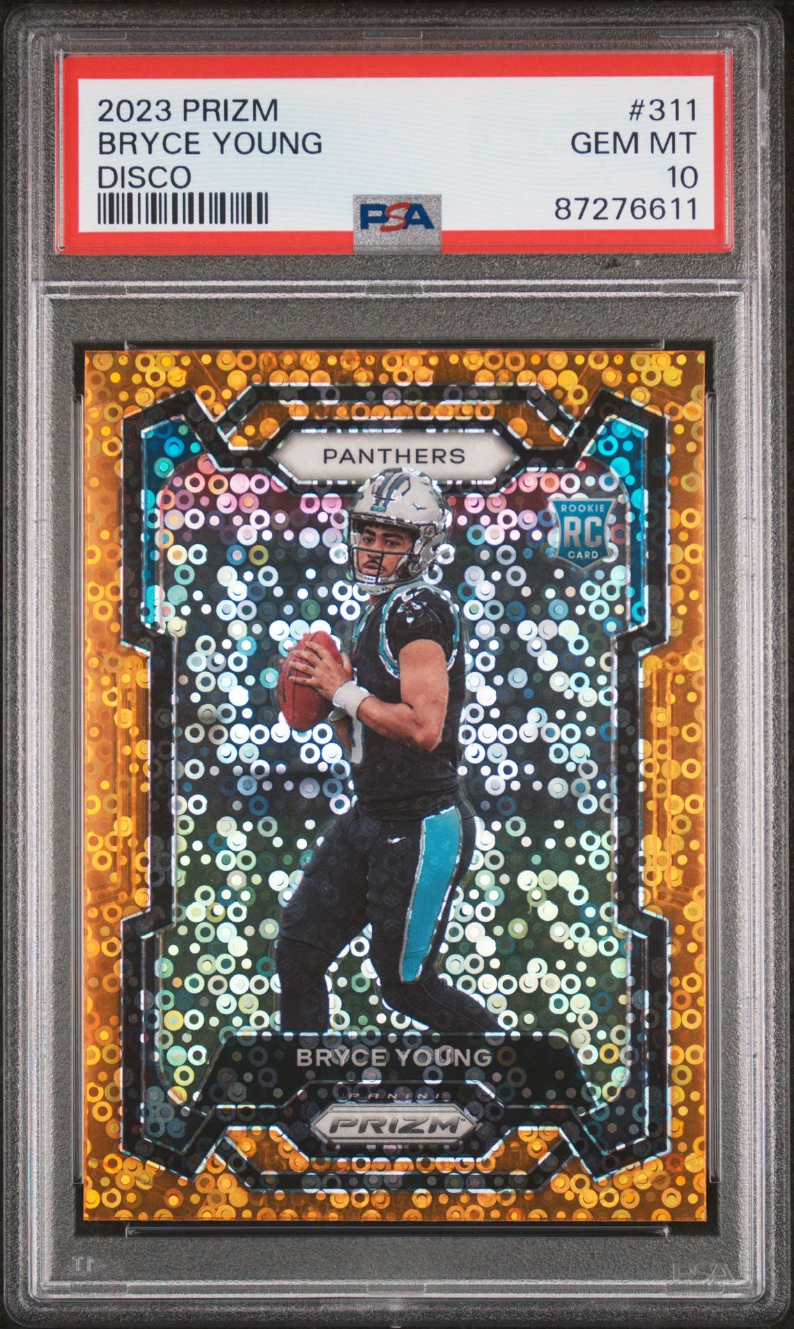 2023 Panini Prizm Bryce Young #311 (Disco Prizm) Gem Mt 10 front