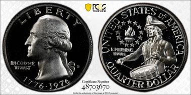 1976-S 25C Clad PR69DCAM