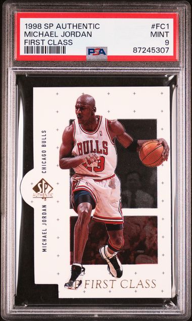 1998-99 SP Authentic First Class #FC1 Michael Jordan – PSA MINT 9