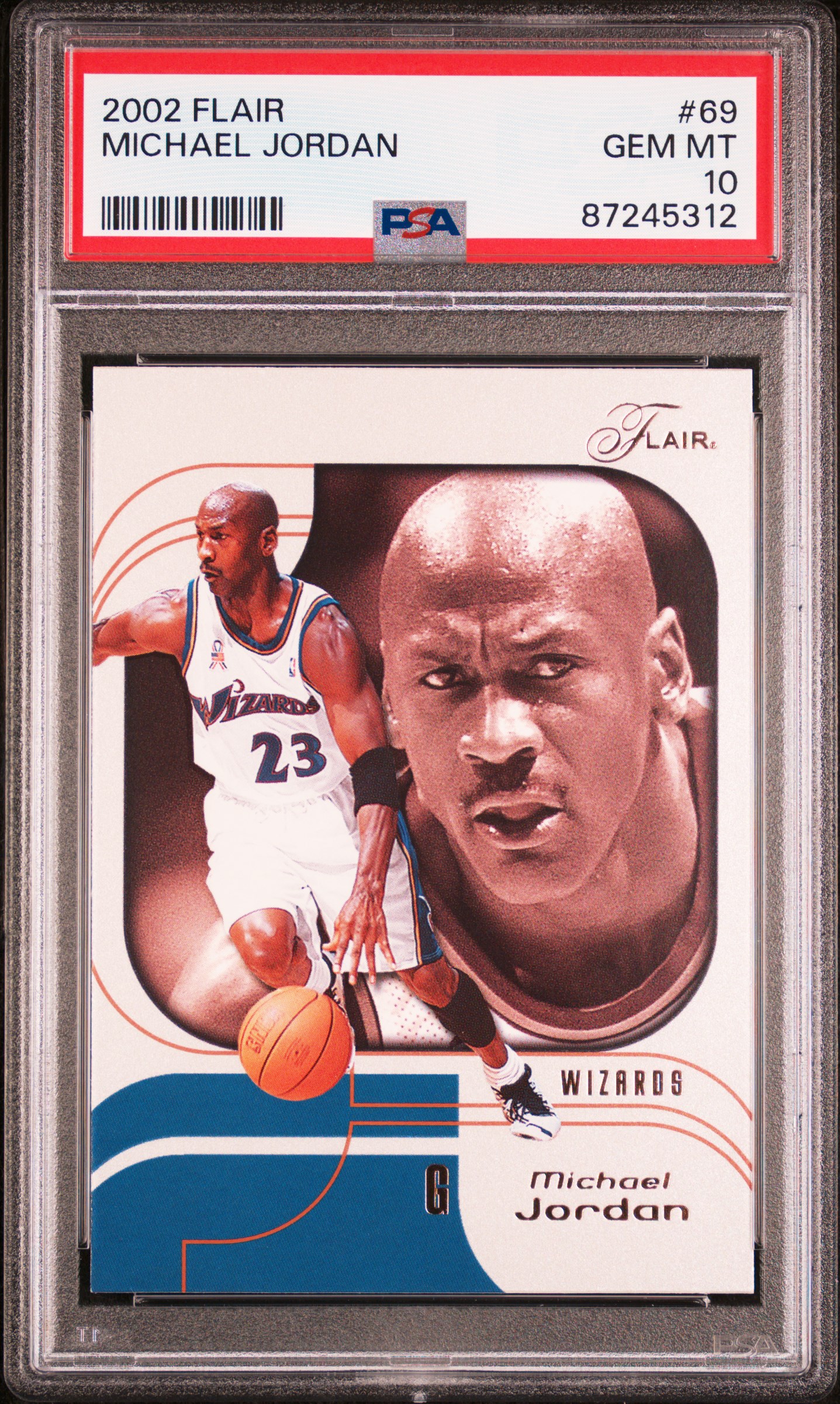 2002-03 Flair #69 Michael Jordan – PSA GEM MT 10