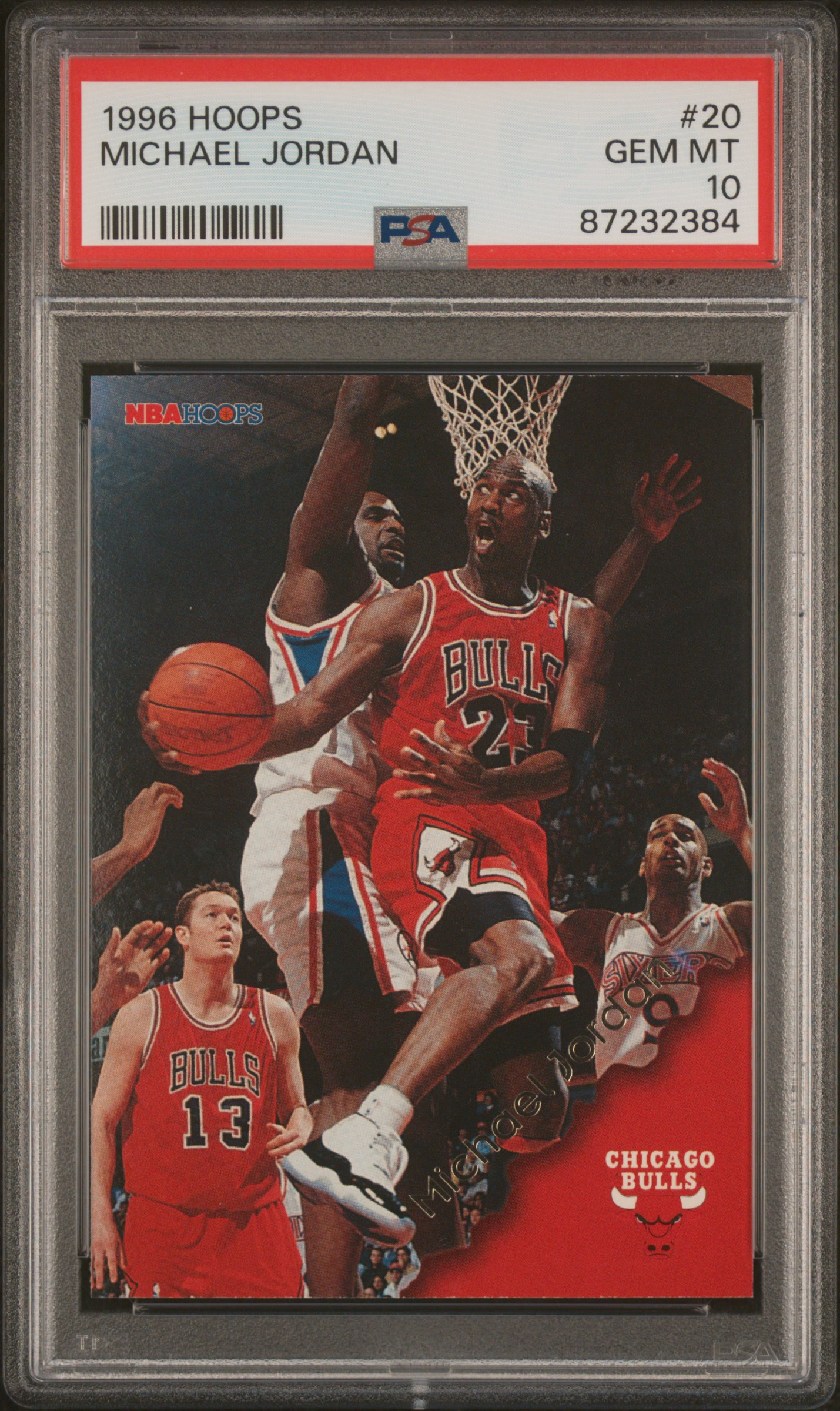 1996-93 Hoops #20 Michael Jordan – PSA GEM MT 10