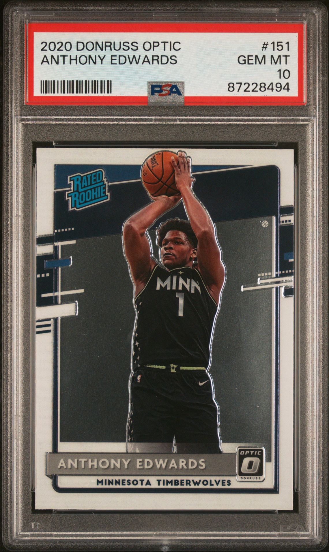 2020 Panini PANINI DONRUSS OPTIC FANATICS BOX SET #151 Anthony Edwards front