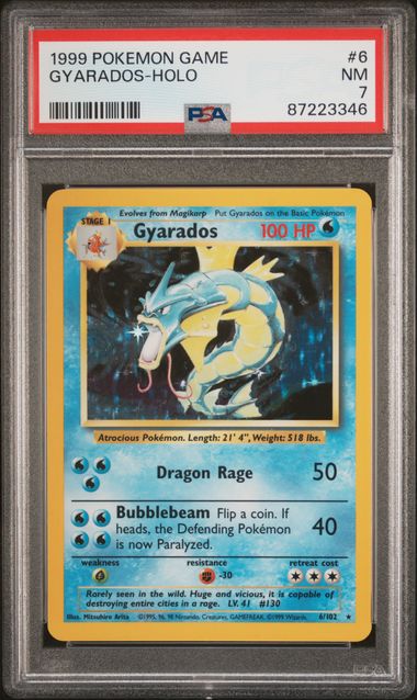 1999 Pokemon 1ST EDITION #6 Gyarados-Holo front