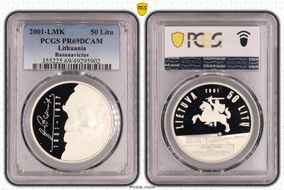 2001-LMK 50 Litu Basanavicius PR69DCAM