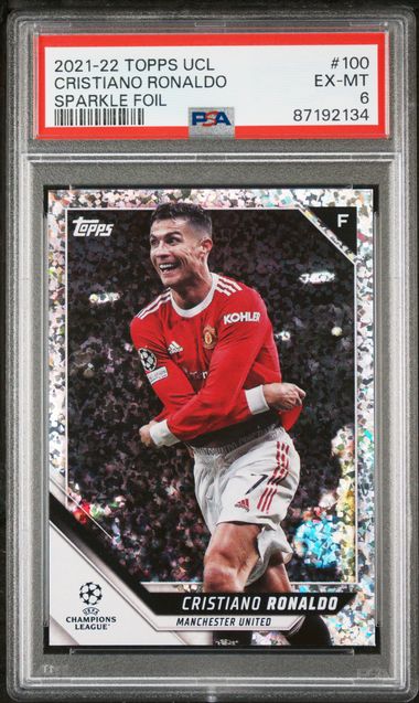 2021-2022 Topps UEFA Champions League Sparkle Foil #100 Cristiano