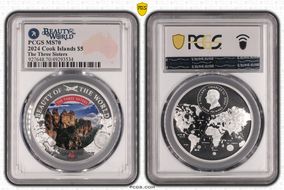 2024 $5 The Three Sisters Beauty of the World MS70