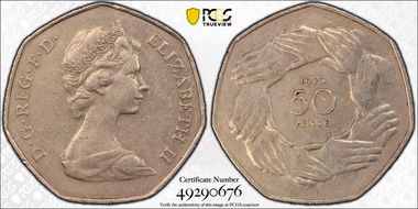 1973 50p S-H2 E.E.C. AU50