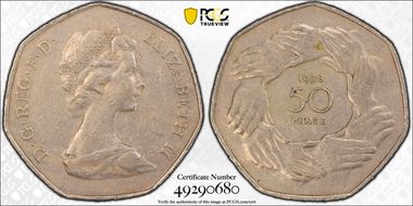 1973 50p S-H2 E.E.C. XF45