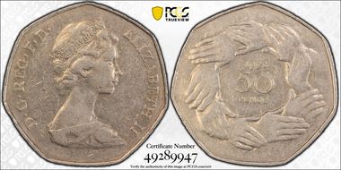 1973 50p S-H2 E.E.C. XF45