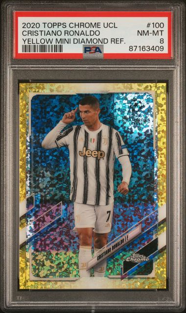 2020 Topps Chrome UEFA Champions League Yellow Mini Diamond