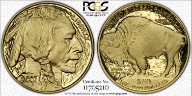 2007-W $50 American Buffalo .9999 Fine Gold PR69DCAM