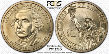 2007-D $1 George Washington Position B MS64
