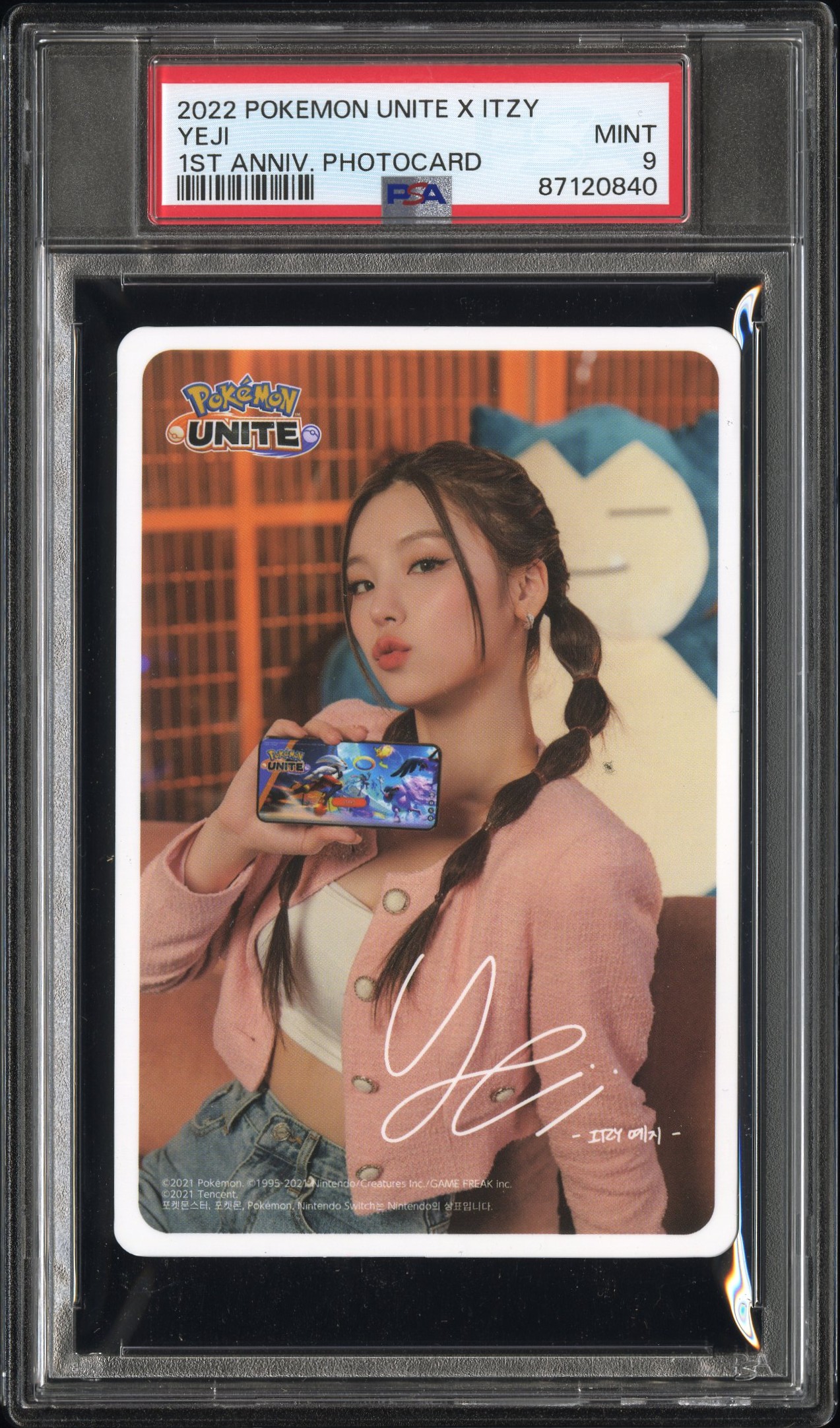 2022 POKEMON UNITE X ITZY 1ST ANNIVERSARY CELEBRATION PHOTOCARDS