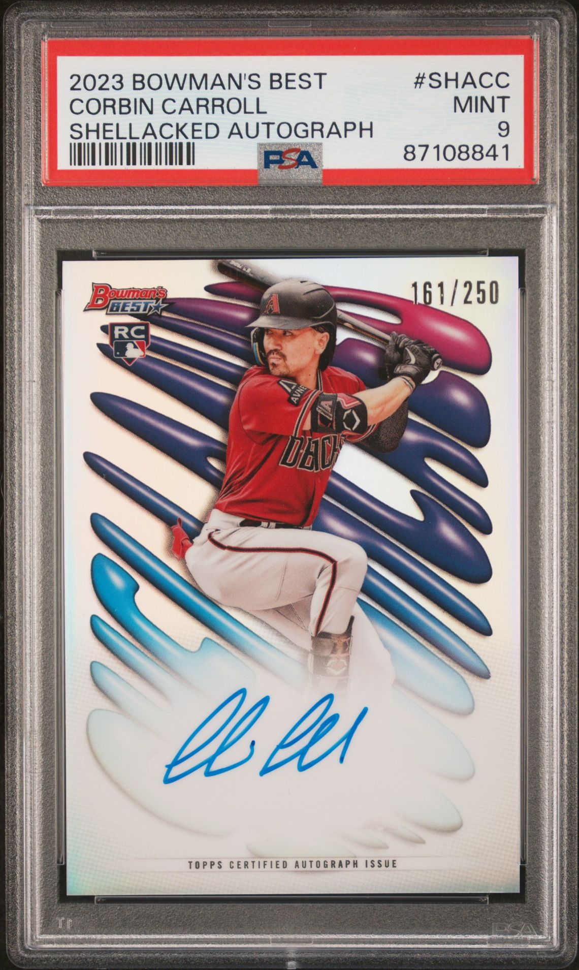 2023 Bowman BOWMAN'S BEST SHELLACKED AUTOGRAPHS #SHACC Corbin Carroll front
