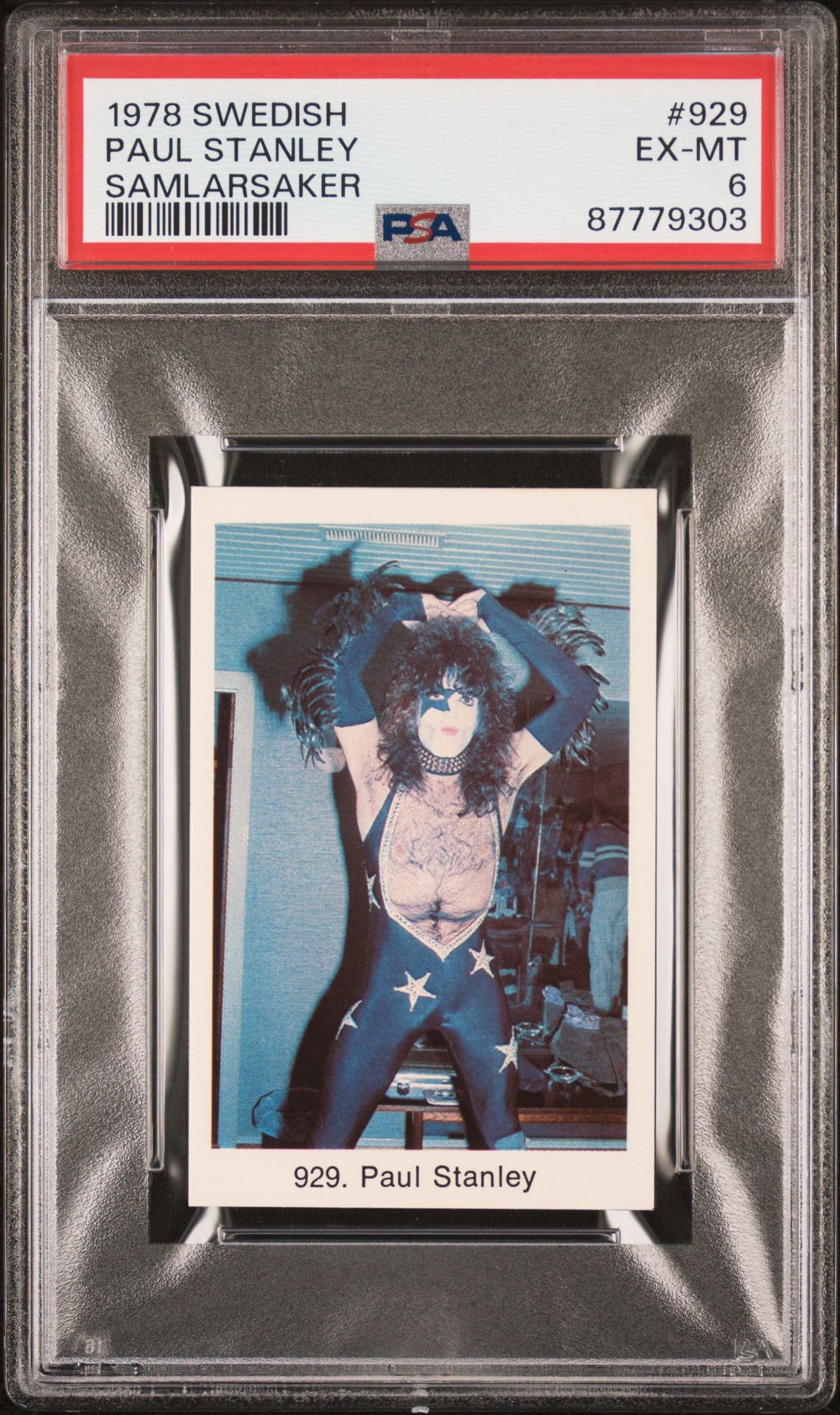 1978 SWEDISH SAMLARSAKER #929 Paul Stanley front