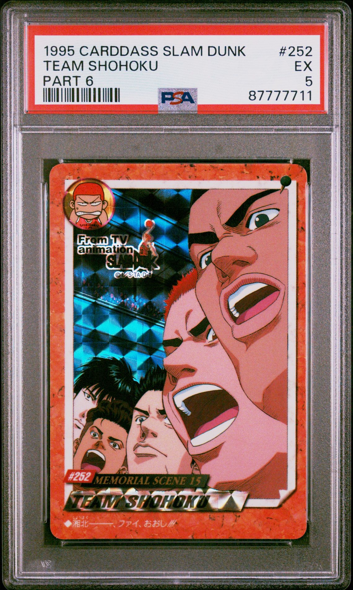 #252 Team Shohoku — PSA cert 87777711