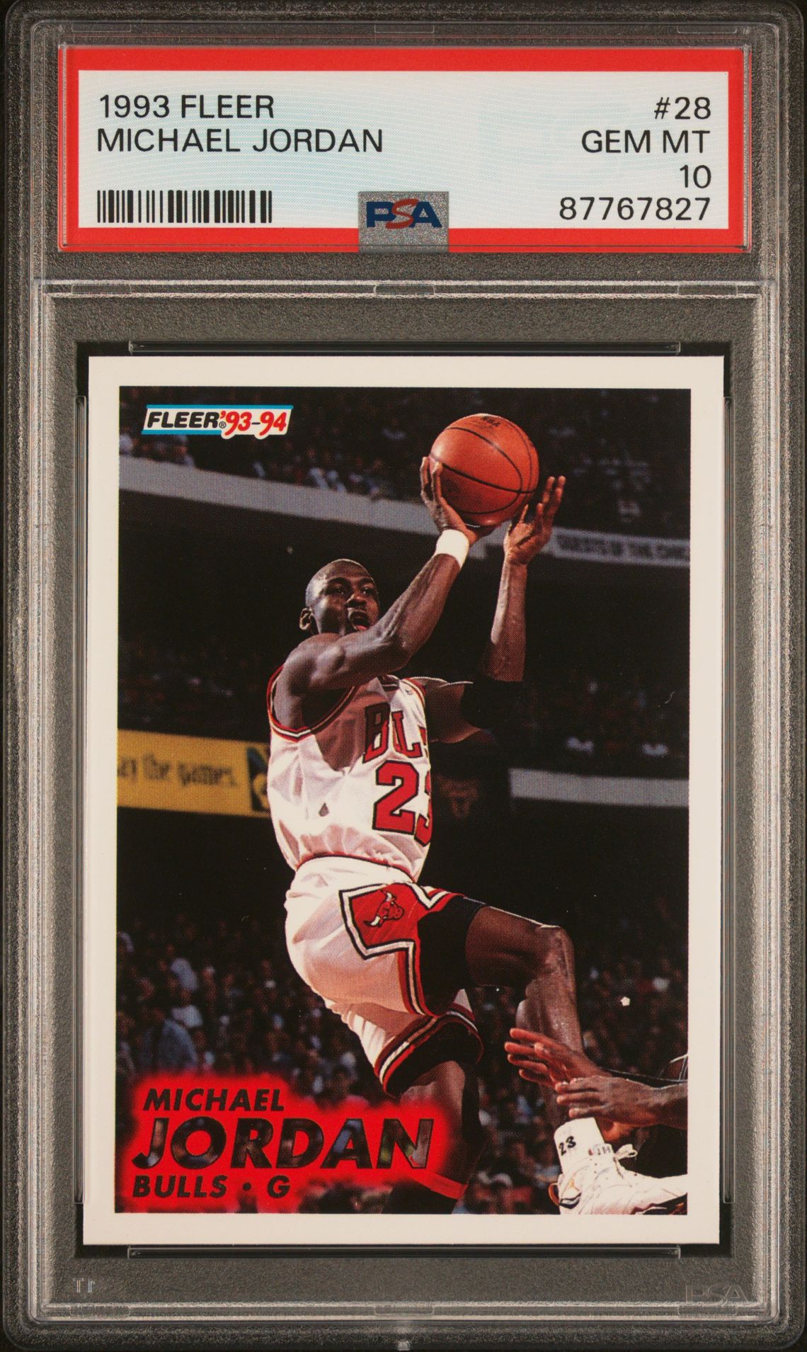 1993 Fleer Michael Jordan #28 Gem Mt 10 front