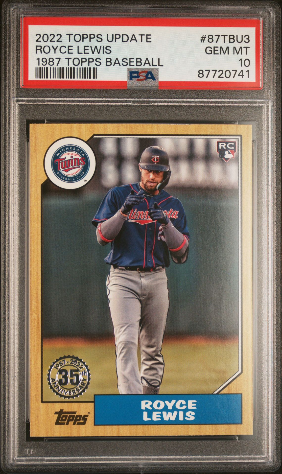 2022 Topps TOPPS UPDATE 1987 TOPPS BASEBALL #87TBU3 Royce Lewis front