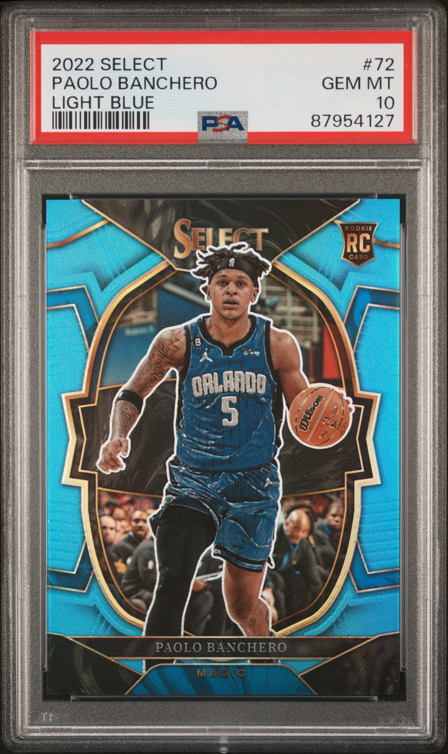 2022 Panini Select Paolo Banchero #72 (Light Blue) Gem Mt 10 front