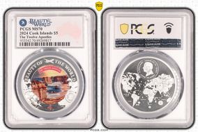 2024 $5 The Twelve Apostles Beauty of the World MS70