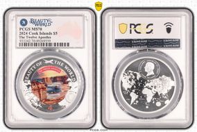 2024 $5 The Twelve Apostles Beauty of the World MS70