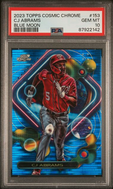 2023 Topps Topps Chrome Refractor #185 Cj Abrams Sonar front