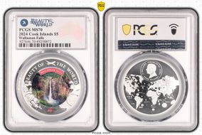 2024 $5 Wallaman Falls Beauty of the World MS70