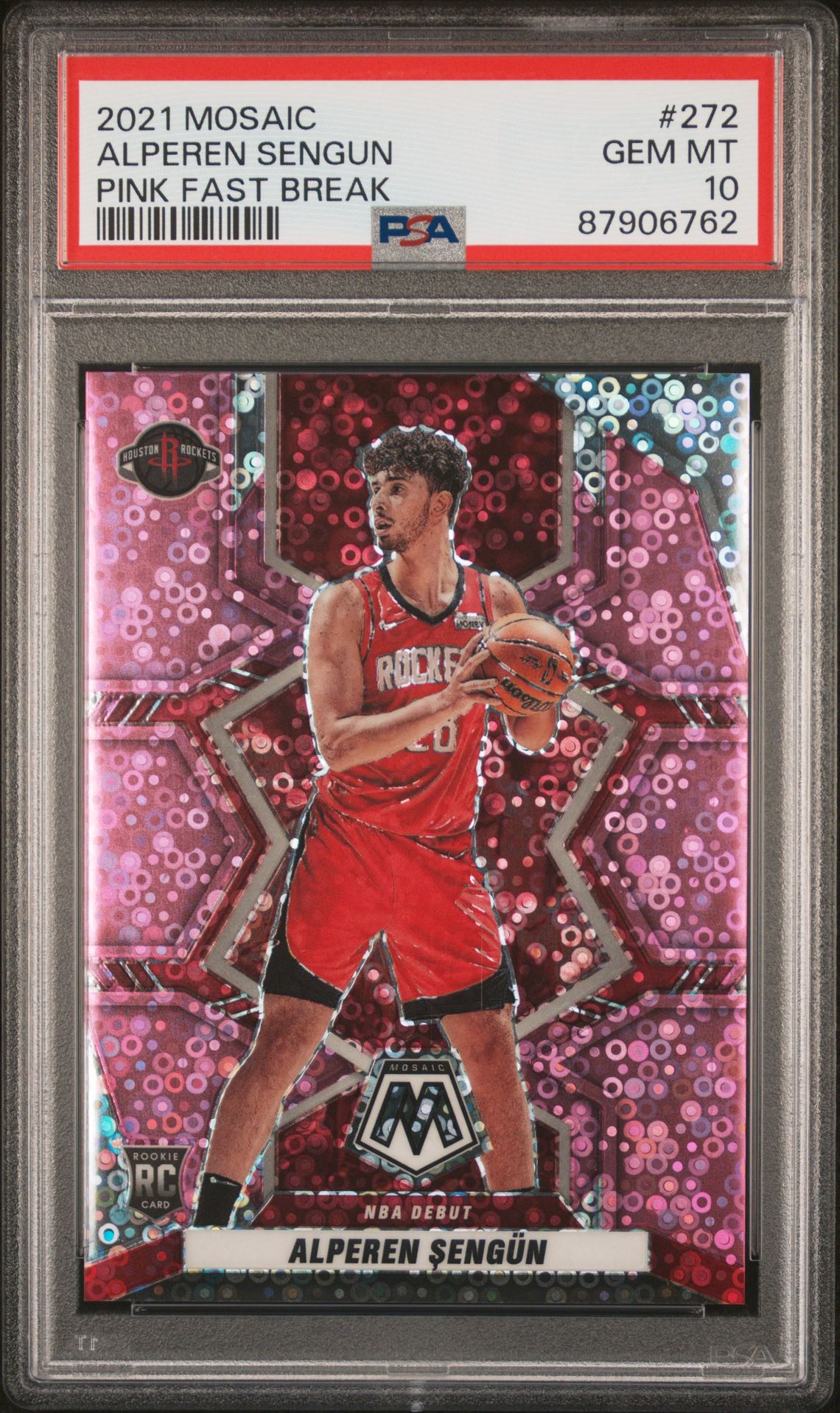 2021 Panini PANINI MOSAIC GREEN ICE #272 Alperen Sengun front
